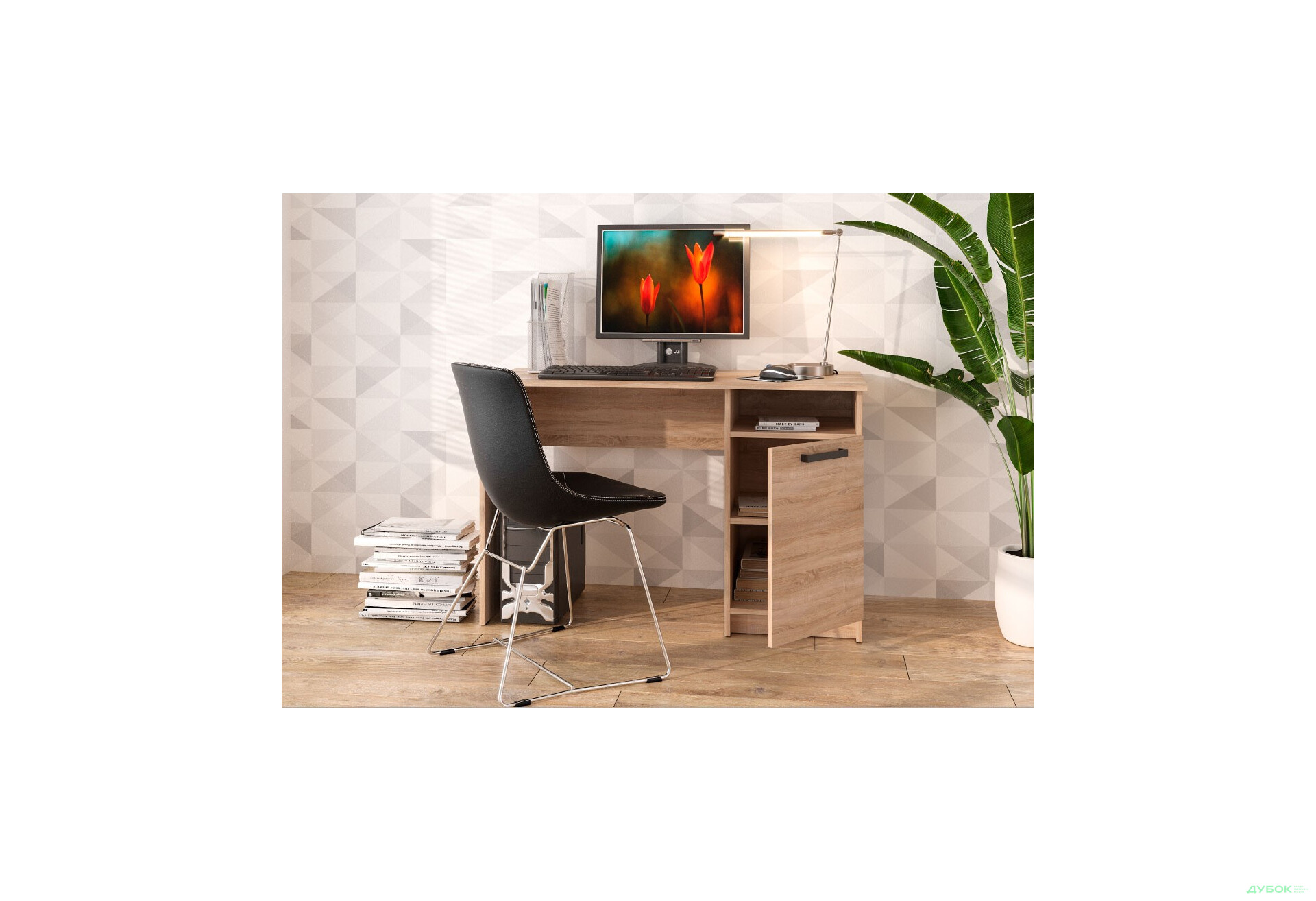 Зображення 4 - Стіл письмовий Kredens furniture СК-1 115x55 см з тумбою