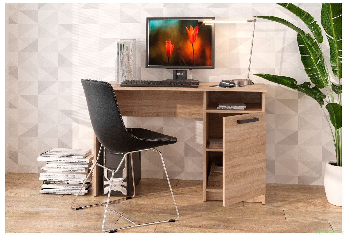 Зображення 4 - Стіл письмовий Kredens furniture СК-1 115x55 см з тумбою