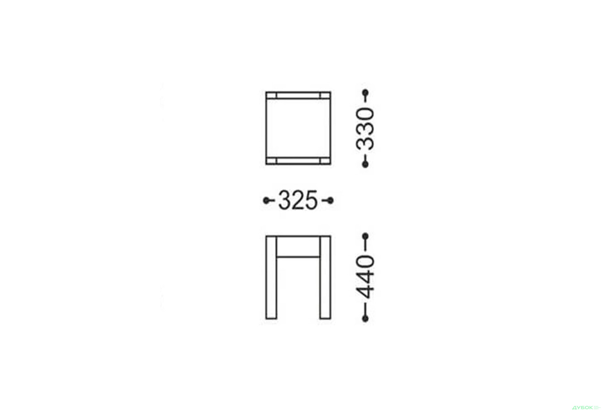 Зображення 2 - Табурет Елегант ЧДК