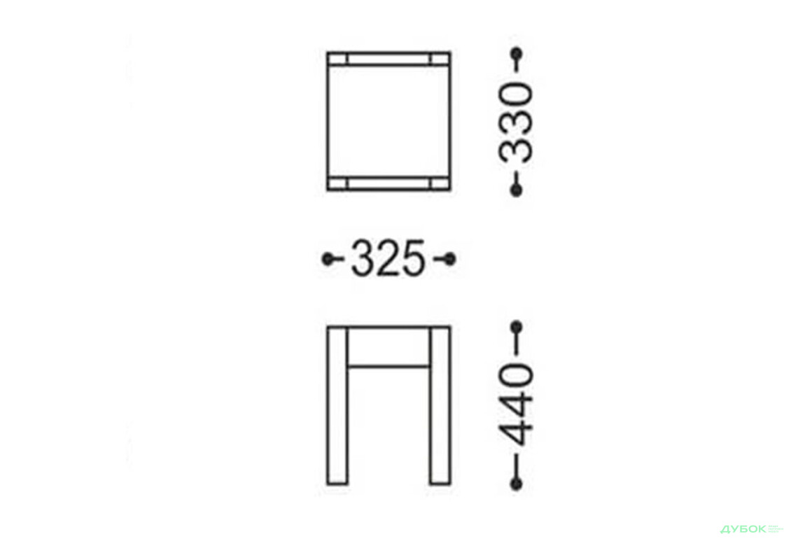Зображення 2 - Табурет Елегант ЧДК