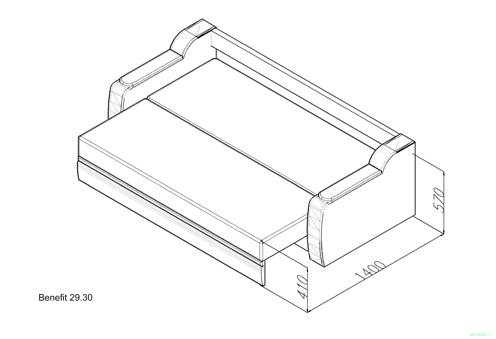 Диван Benefit 29 / Бенефіт 29 Краків Elegant - Зображення 8 Зображення 8 - Диван Benefit 29 / Бенефіт 29 Краків Elegant