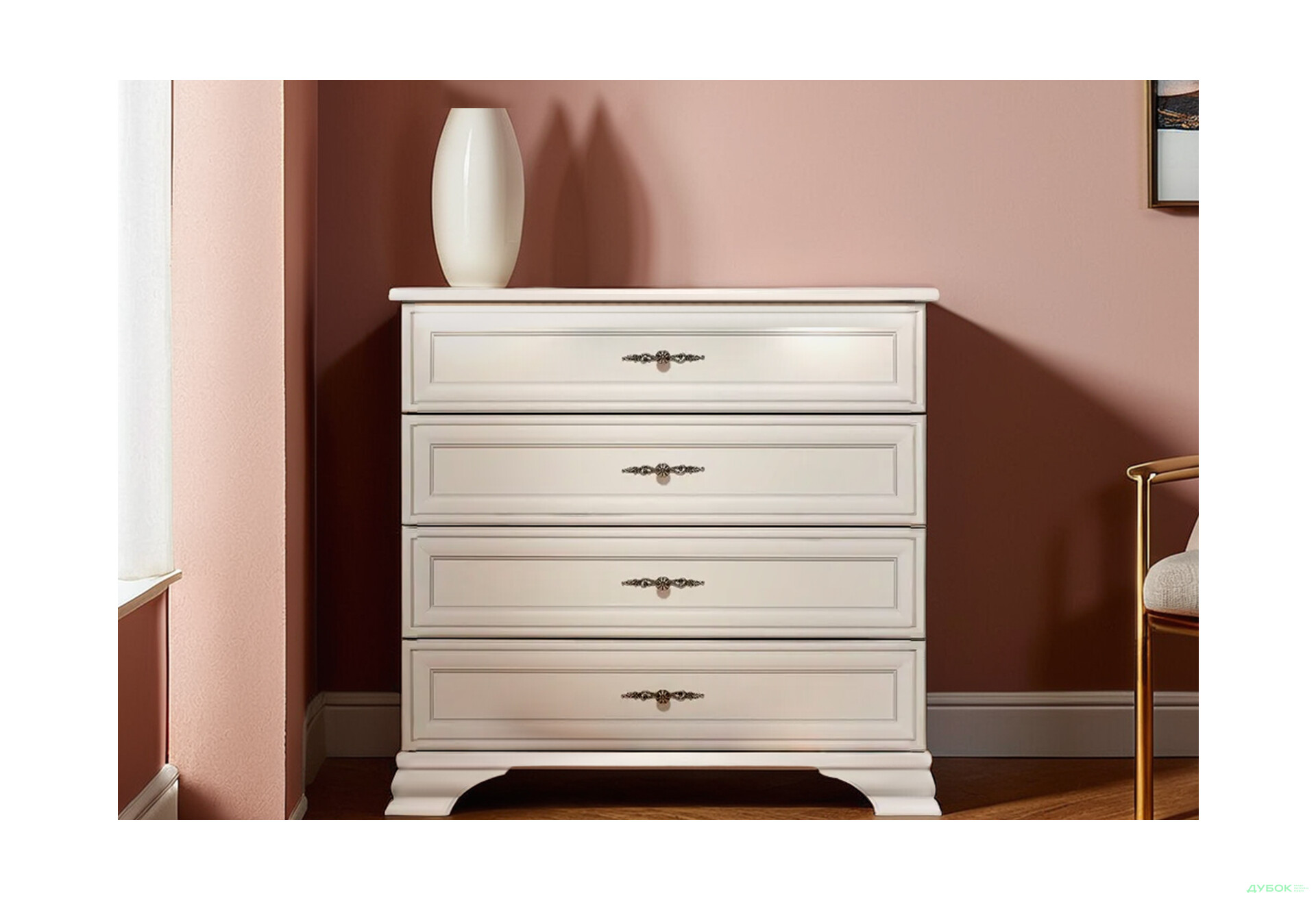 Комод ВМК Кентукі з 4 шухлядами 94 см - Зображення 2 Зображення 2 - Комод ВМК Кентукі з 4 шухлядами 94 см
