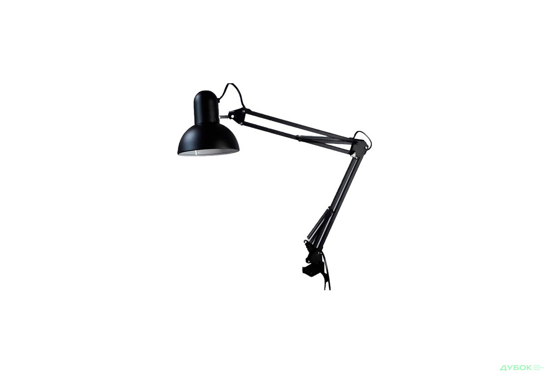 Настольная лампа 29-800B BK (чёрная) на струбцине Нумина