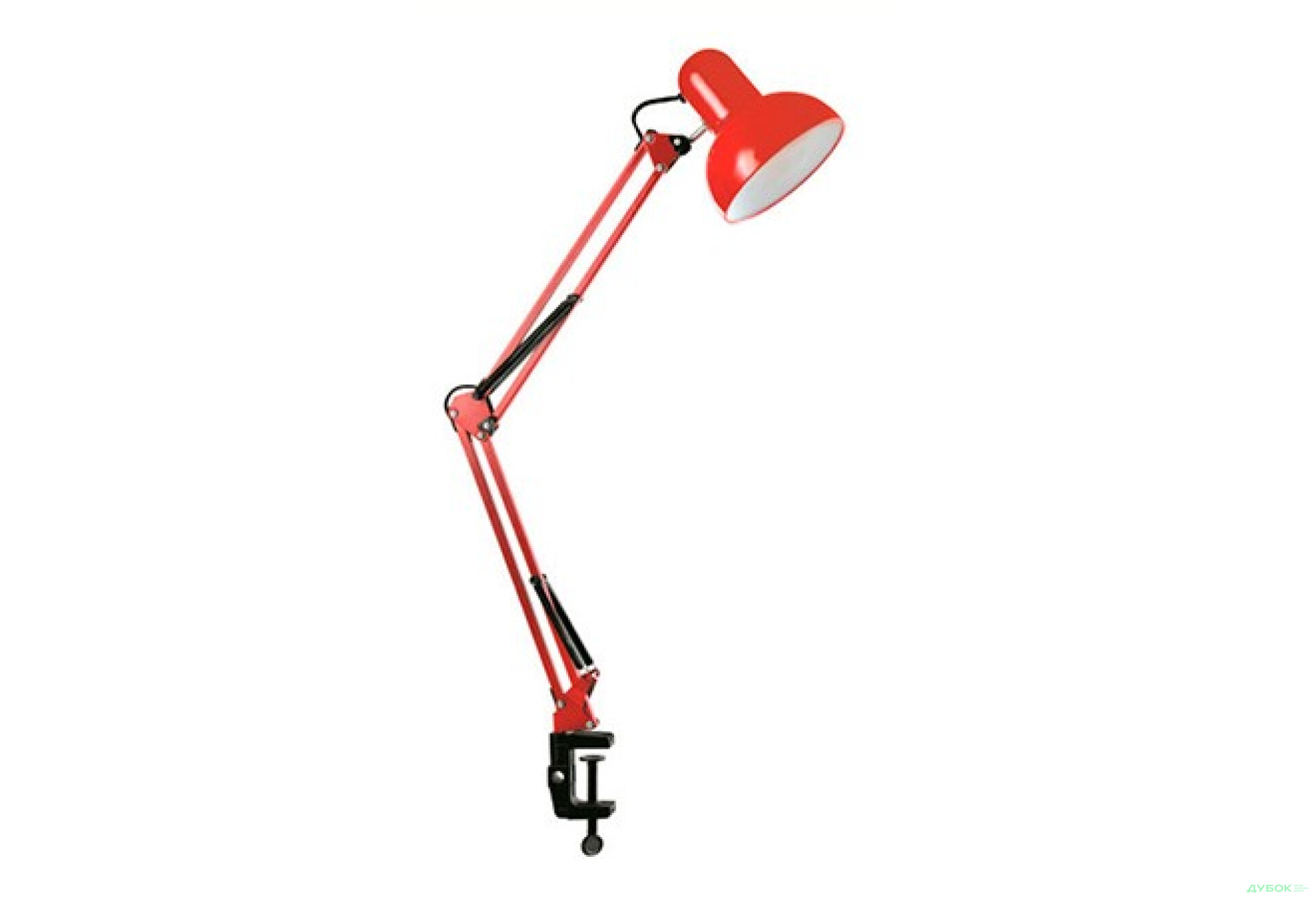 Фото 1 - Настольная лампа 29-800B RD (красная) на струбцине Нумина