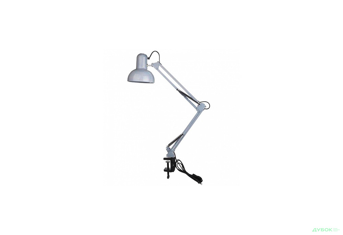 Настольная лампа 29-800B SL (серая) на струбцине Нумина