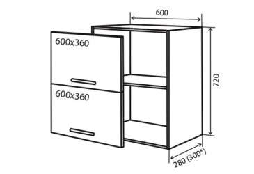 В20 Тумба 2Д 60 Парма VIP-master
