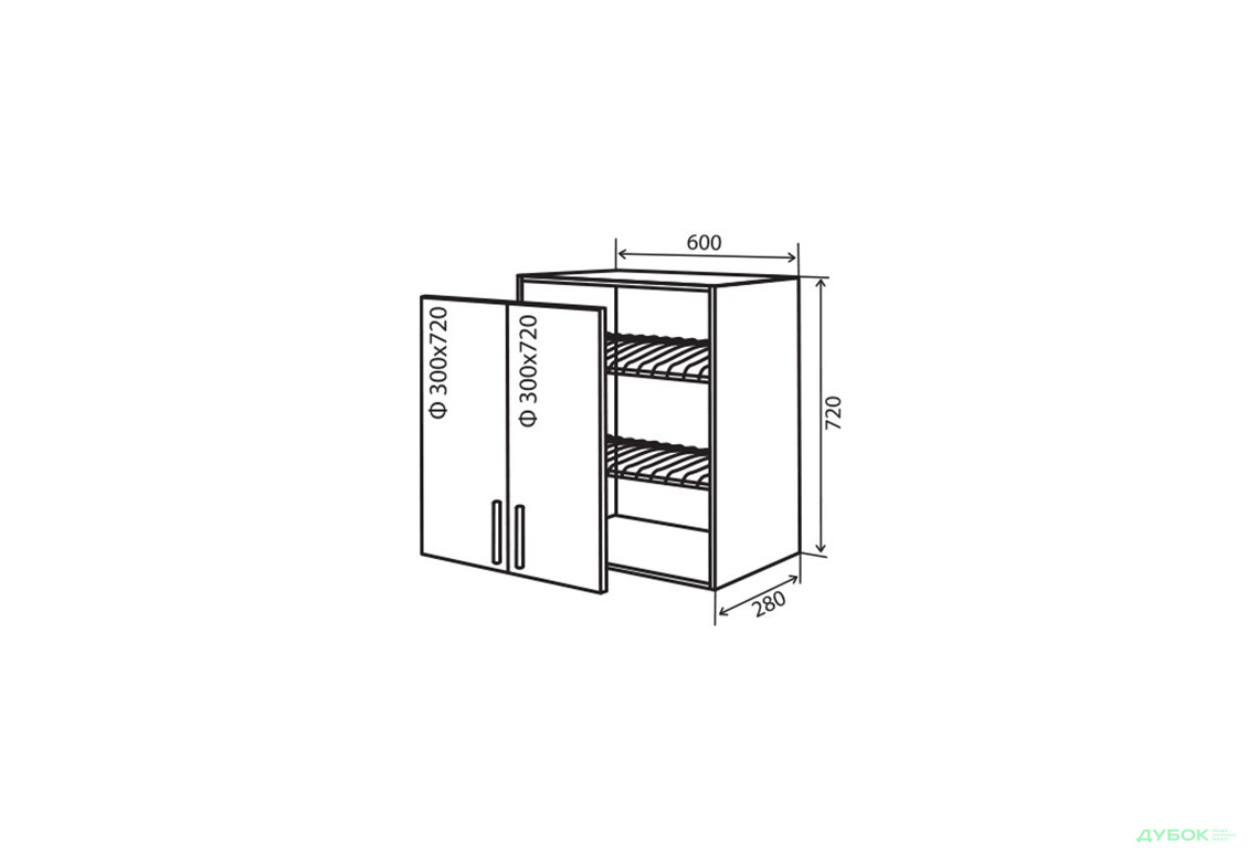В7 Сушка вітрина 2Д 60 Парма VIP-master - Зображення 1 Зображення 1 - В7 Сушка вітрина 2Д 60 Парма VIP-master