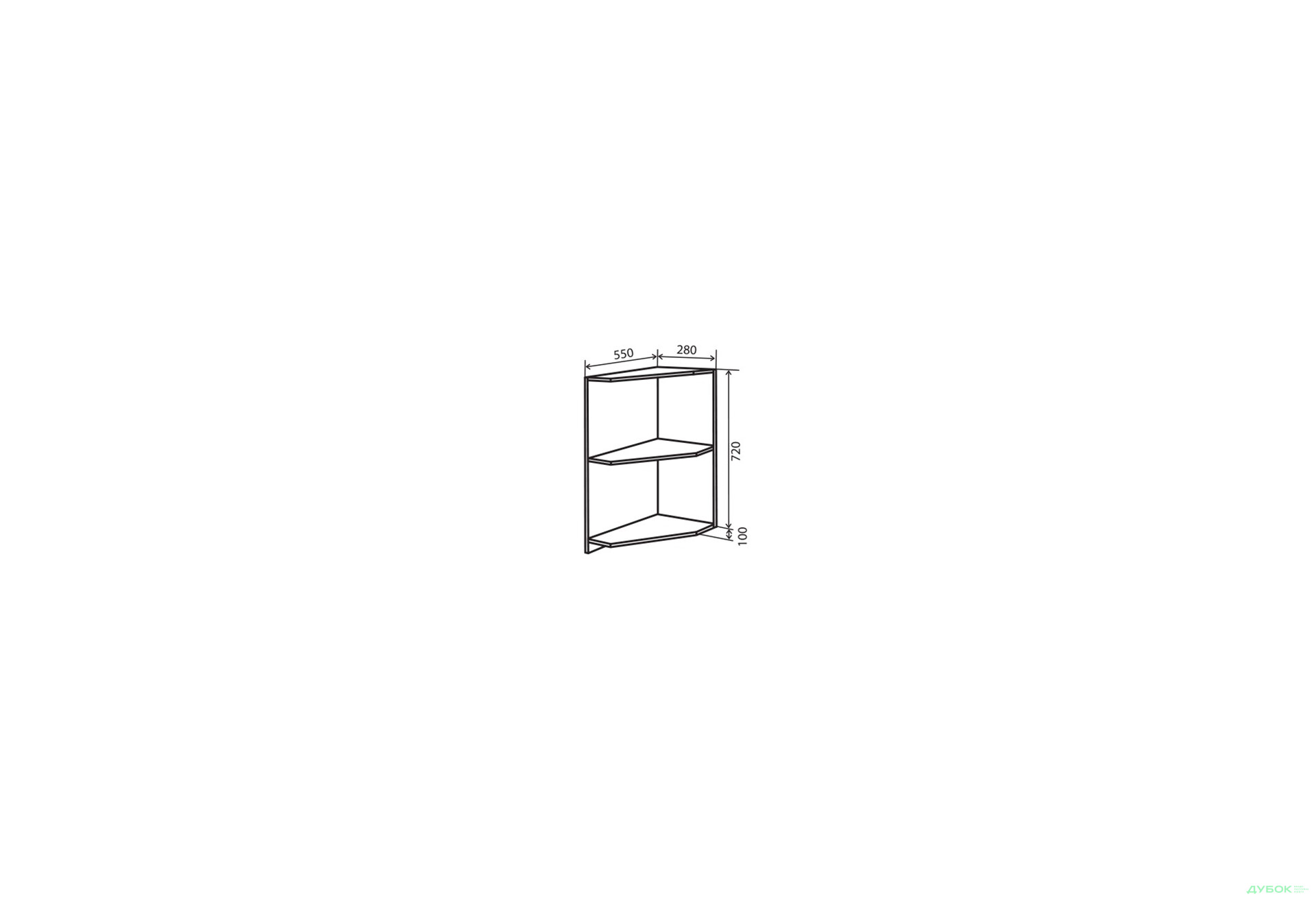 Н17 Полиці кутові Парма VIP-master - Зображення 1 Зображення 1 - Н17 Полиці кутові Парма VIP-master