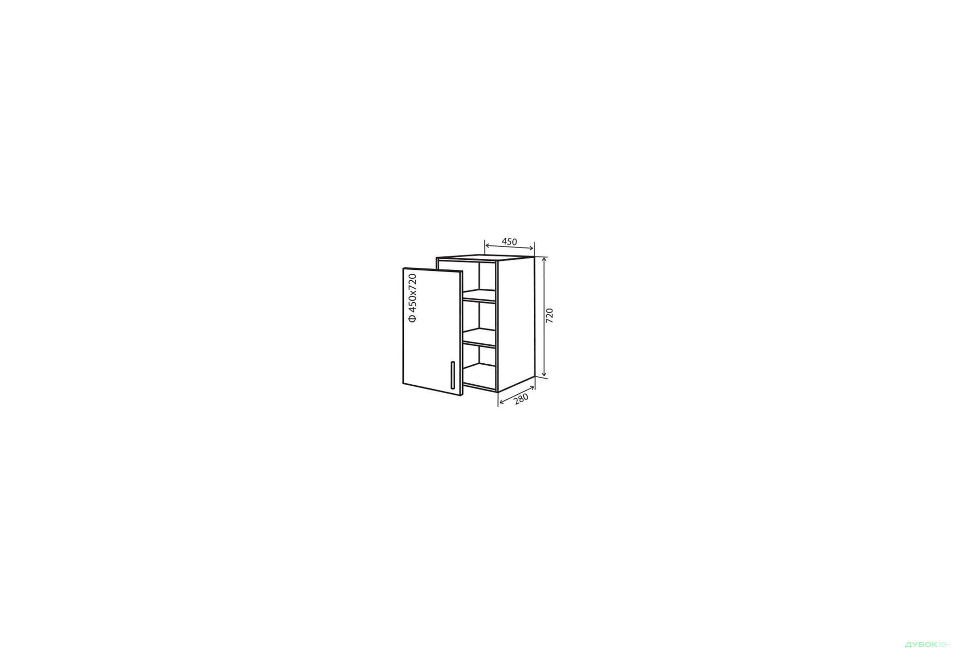 Изображение 1 - В4 Тумба 1Д 45 Парма Декор Вип-Мастер