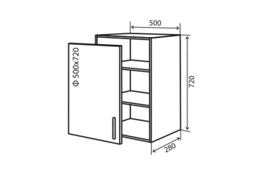 В5 Тумба 1Д 50