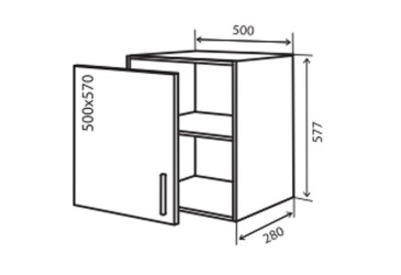 В52 Тумба 1Д 50