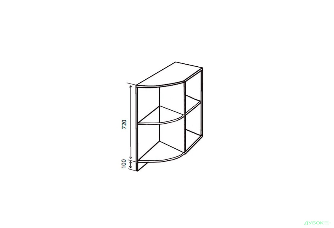 Н37R Полки угловые Парма Декор Вип-Мастер - Изображение 1 Изображение 1 - Н37R Полки угловые Парма Декор Вип-Мастер