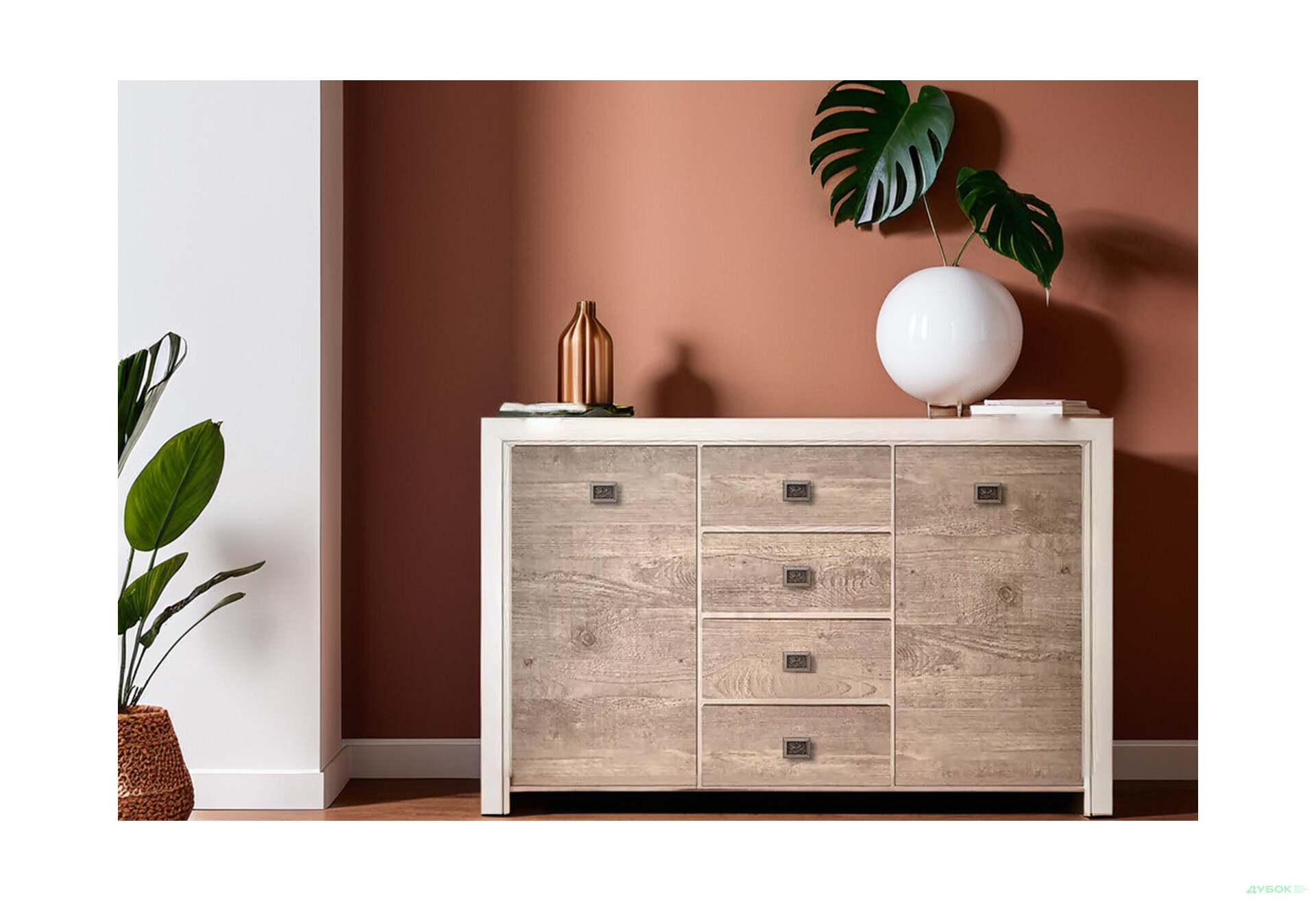 Изображение 2 - Комод ВМК Коэн ІІ 2-дверный с 4 ящиками 150 см