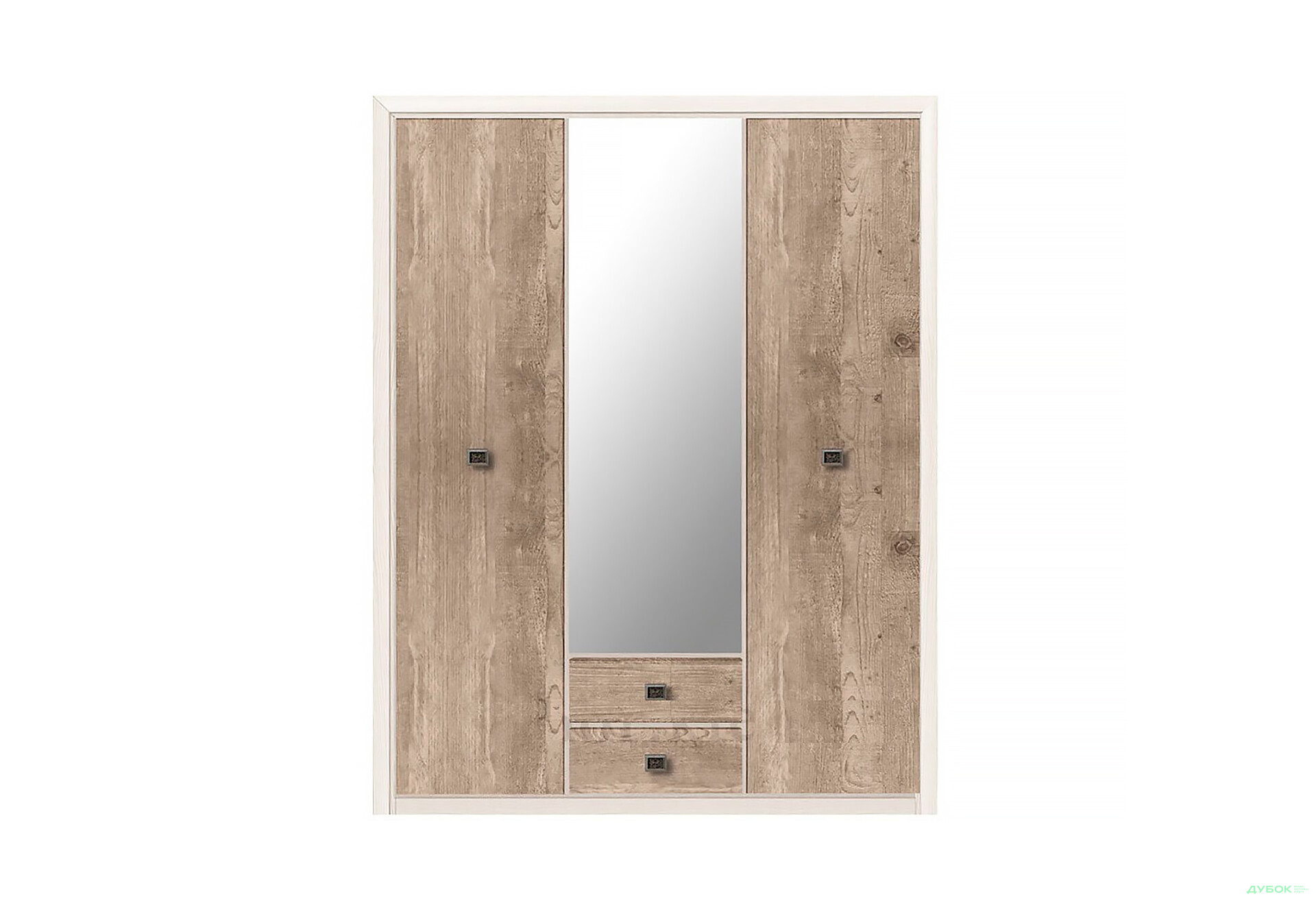 Шкаф ВМК Коэн II 2-дверный с 2 ящиками и зеркалом 163 см - Изображение 1 Изображение 1 - Шкаф ВМК Коэн II 2-дверный с 2 ящиками и зеркалом 163 см