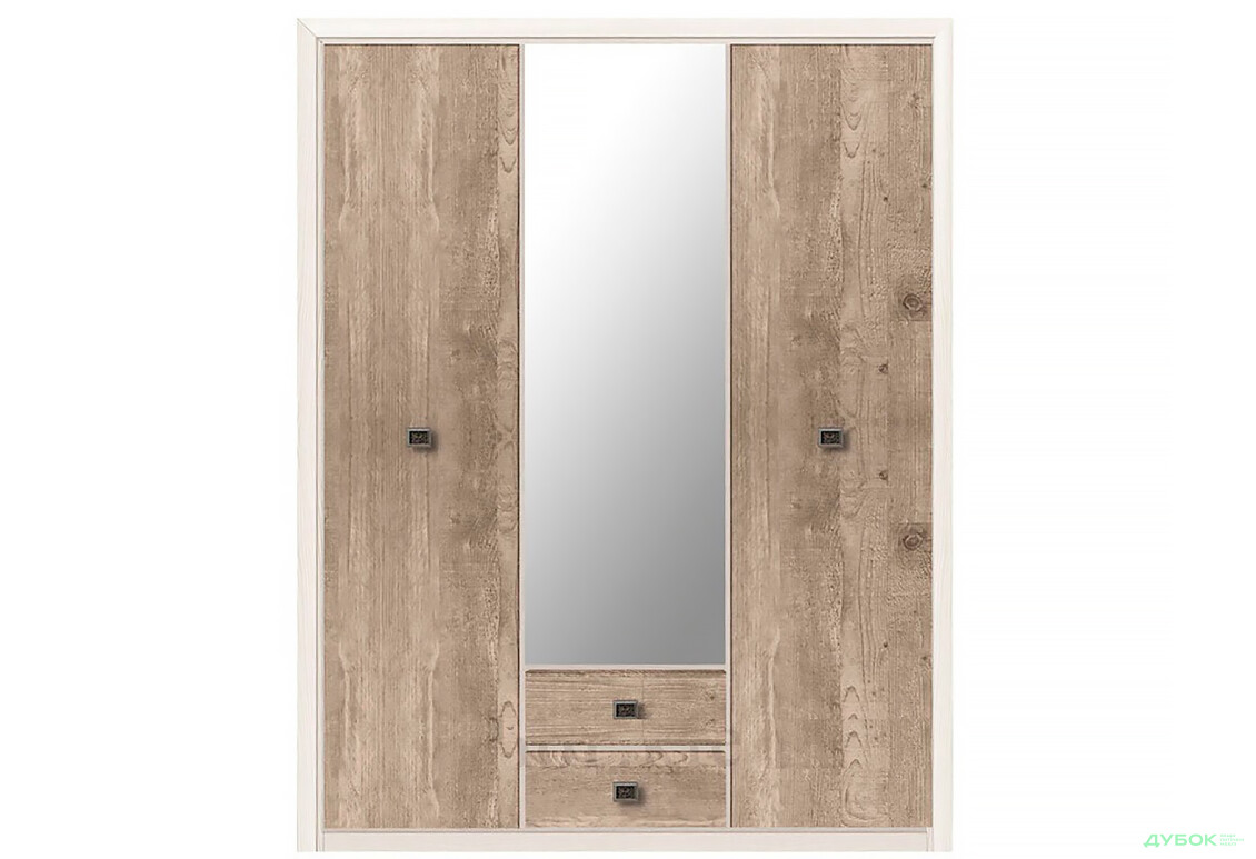 Шкаф ВМК Коэн II 2-дверный с 2 ящиками и зеркалом 163 см - Изображение 1 Изображение 1 - Шкаф ВМК Коэн II 2-дверный с 2 ящиками и зеркалом 163 см