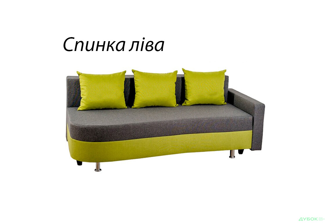 Зображення 8 - Диван Elegant Бенефіт 19 205x98 см сіро-жовтий