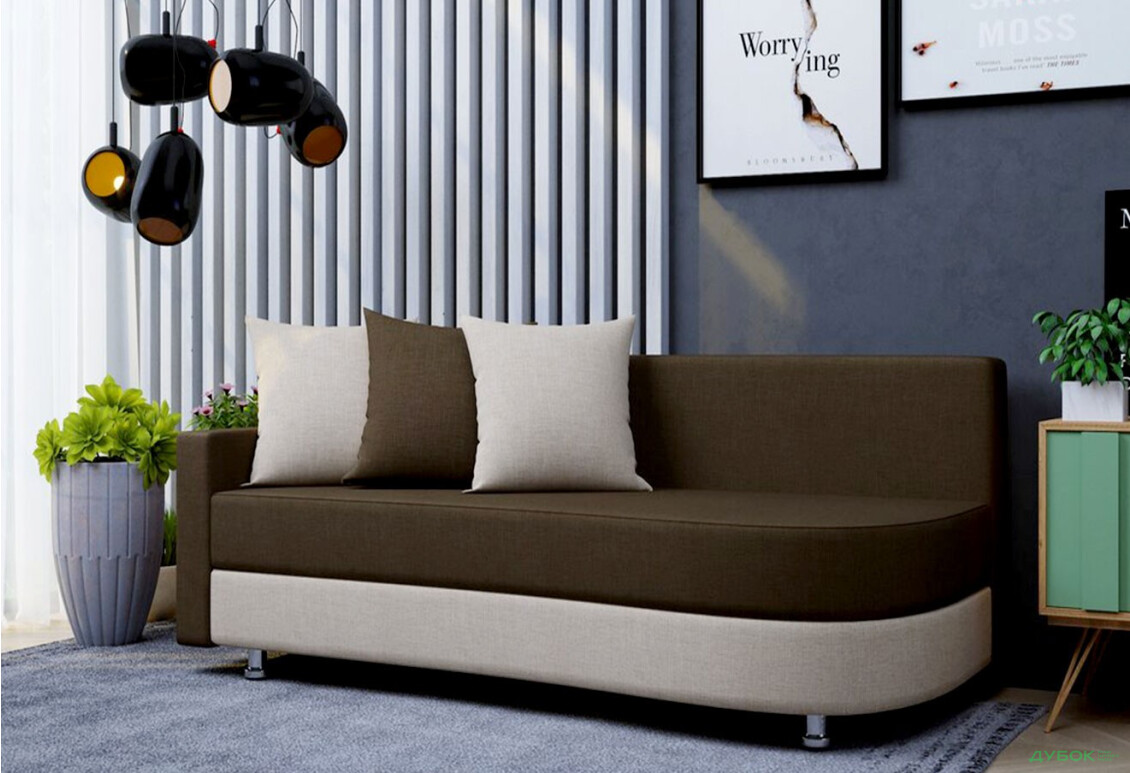 Диван Элегант Бенефит 20 205x98 см бежево-коричневый - Изображение 4 Изображение 4 - Диван Элегант Бенефит 20 205x98 см бежево-коричневый