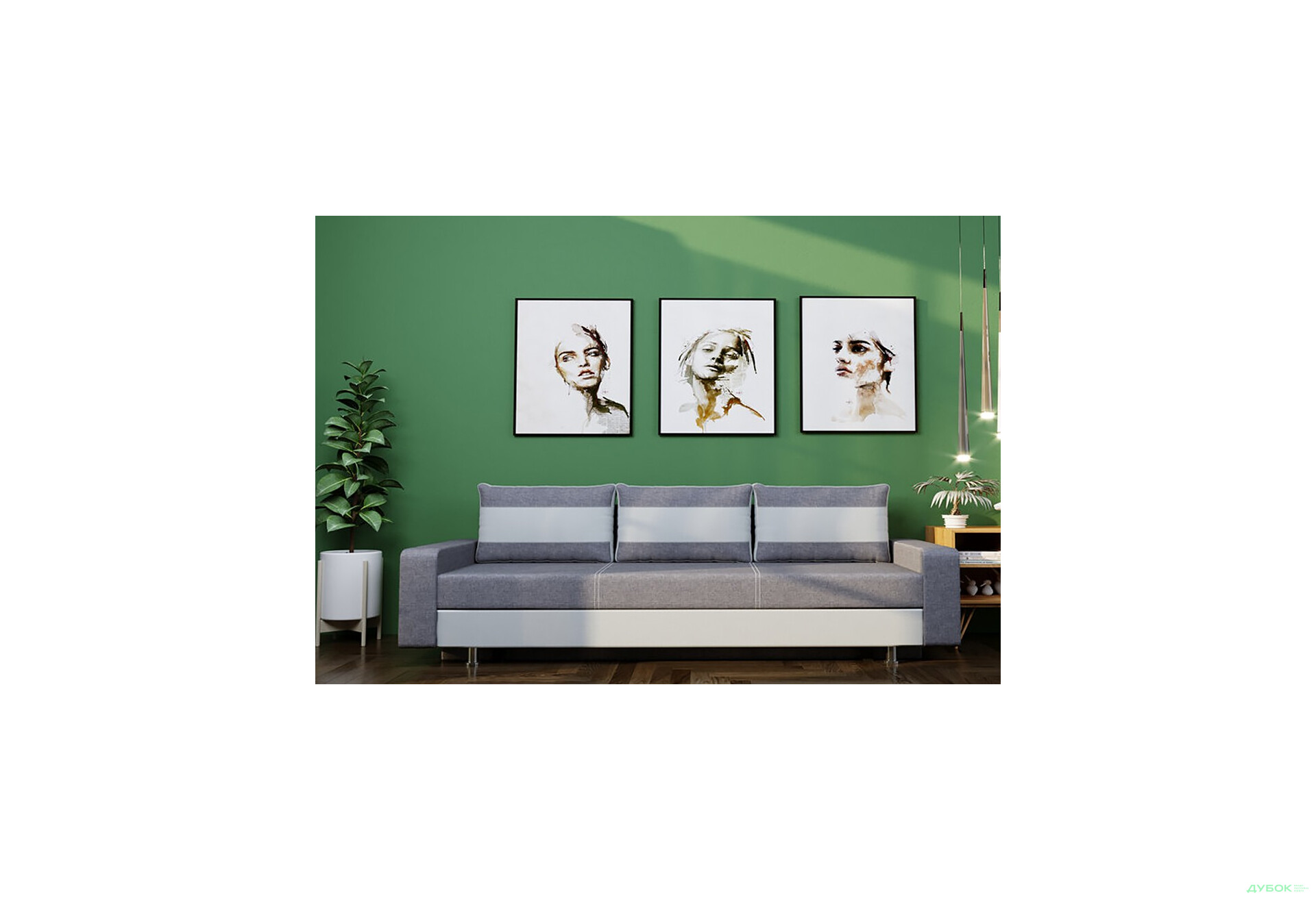 Диван Элегант Бенефит 22 215x87 см светло-серый - Изображение 3 Изображение 3 - Диван Элегант Бенефит 22 215x87 см светло-серый