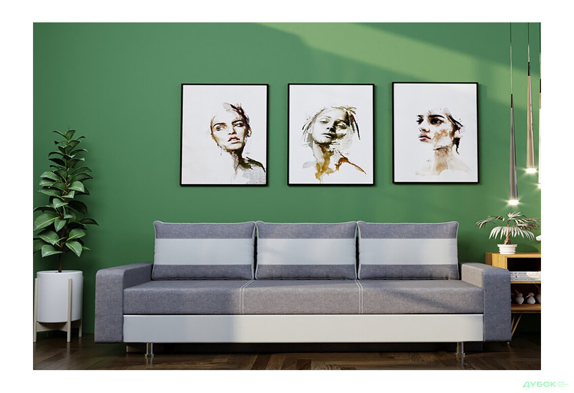 Диван Элегант Бенефит 22 215x87 см светло-серый - Изображение 3 Изображение 3 - Диван Элегант Бенефит 22 215x87 см светло-серый