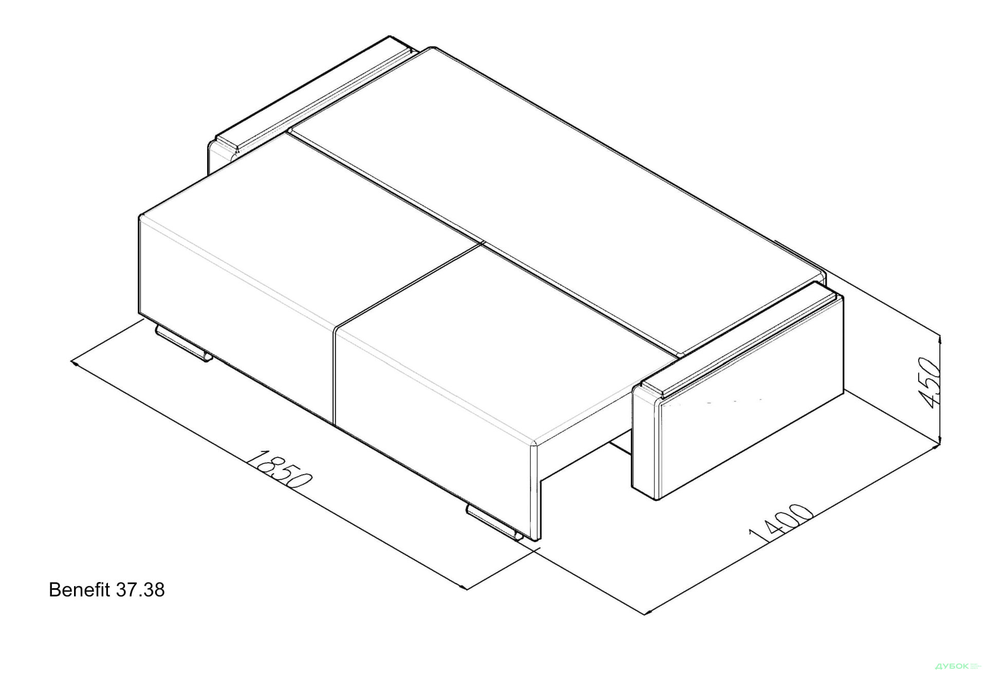 Диван Benefit 38 / Бенефит 38 Мюнхен Элегант - Изображение 5 Изображение 5 - Диван Benefit 38 / Бенефит 38 Мюнхен Элегант