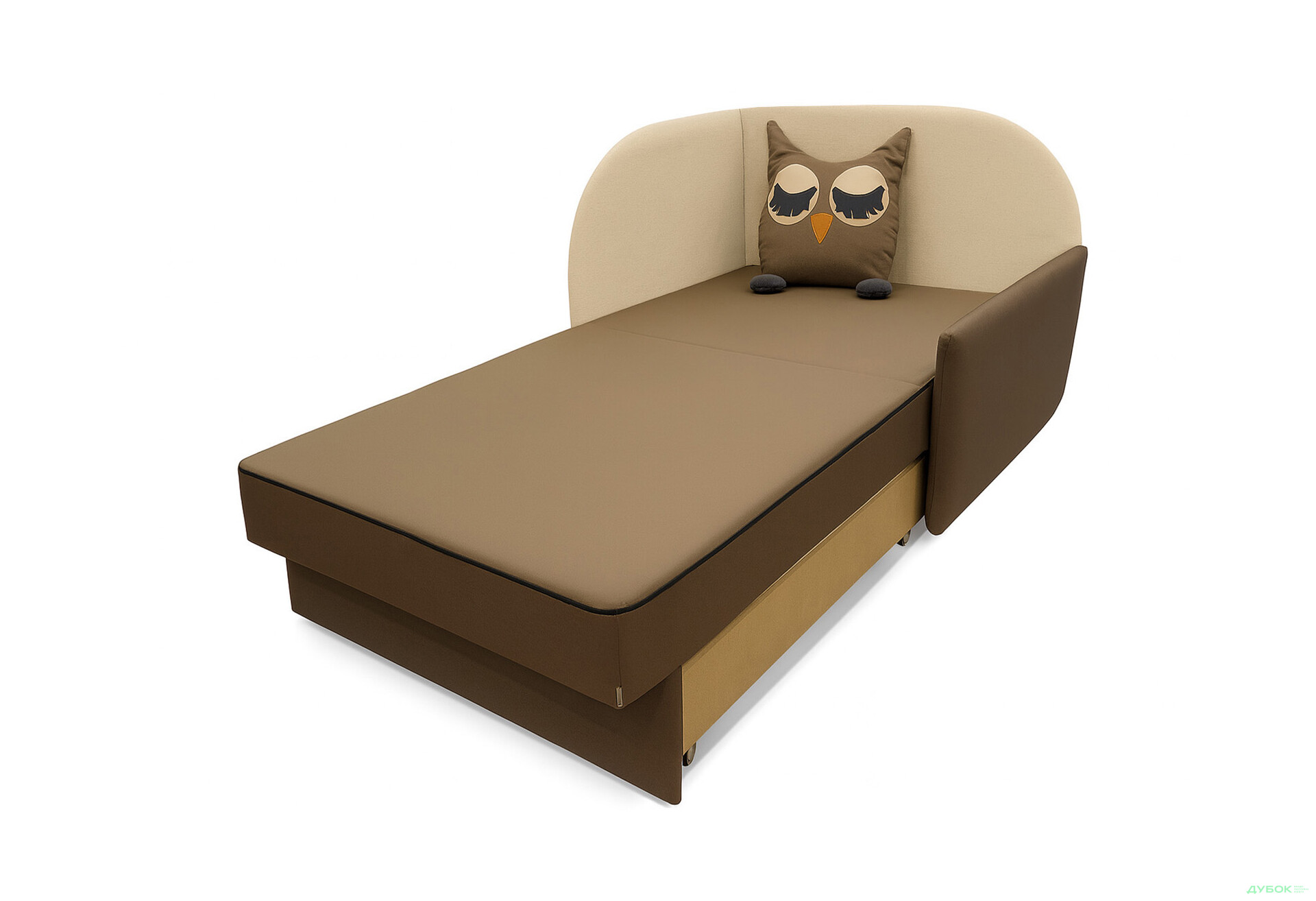 Зображення 4 - Диван Vika Сова правий кут 84x98 см бежево-коричневий (Avis 40 / Avis 15)