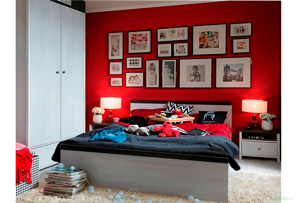 Модульная спальня ВМК Порто / Porto (Парис) - Изображение 2 Изображение 2 - Модульная спальня ВМК Порто / Porto (Парис)