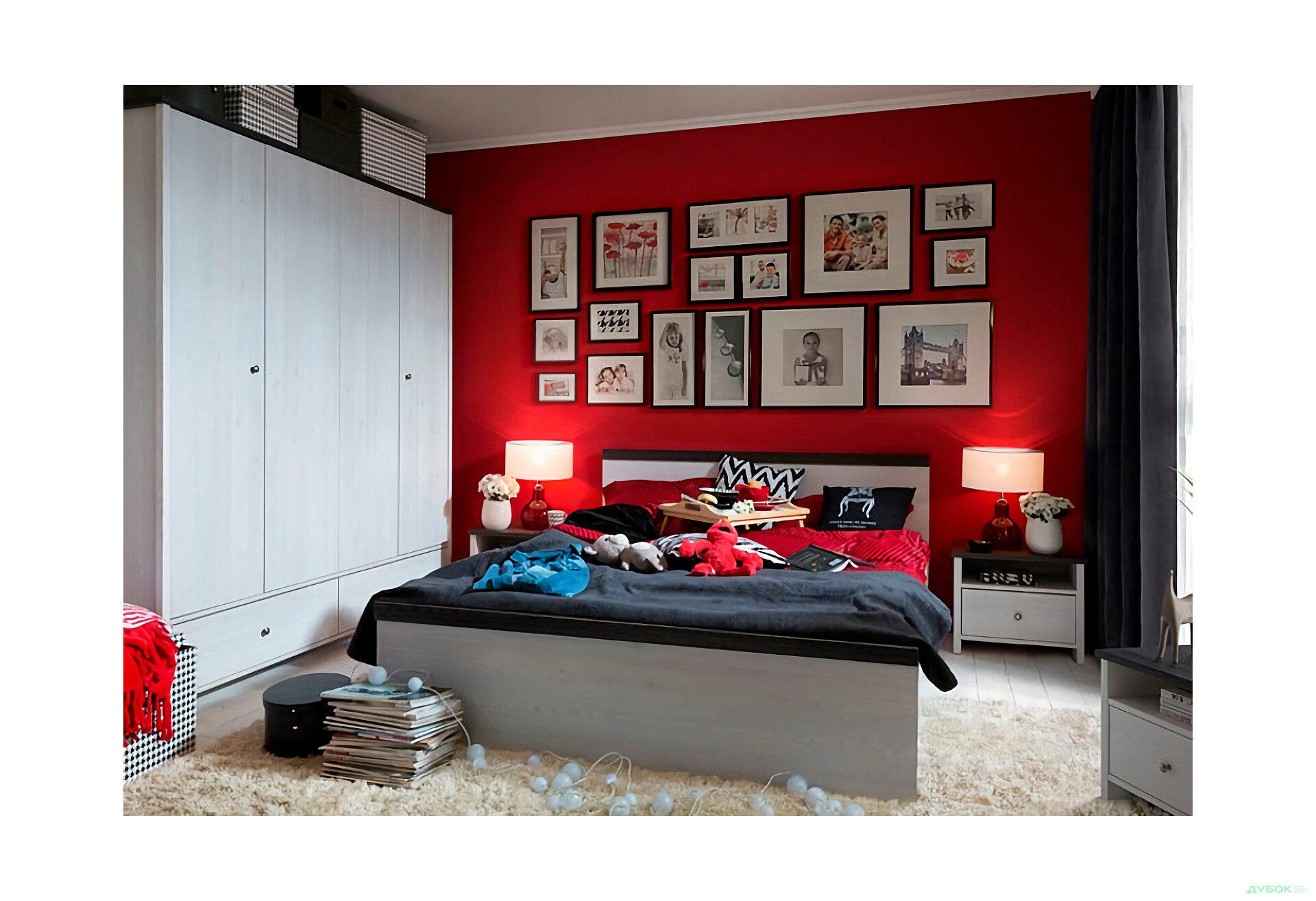 Модульная спальня ВМК Порто / Porto (Парис) - Изображение 1 Изображение 1 - Модульная спальня ВМК Порто / Porto (Парис)