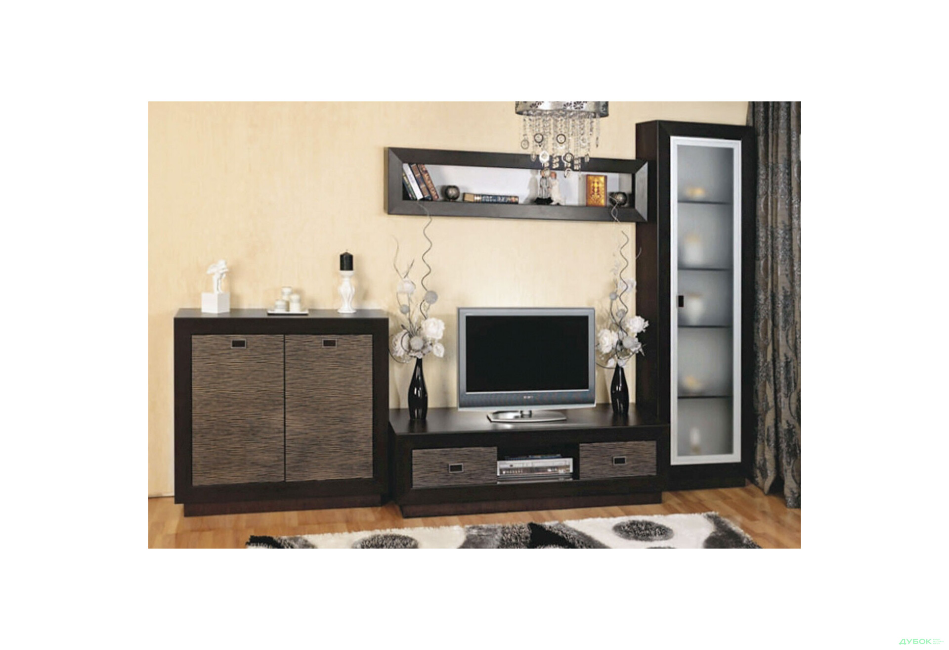 Изображение 1 - Модульная гостиная Корвет золотая лоза БМФ