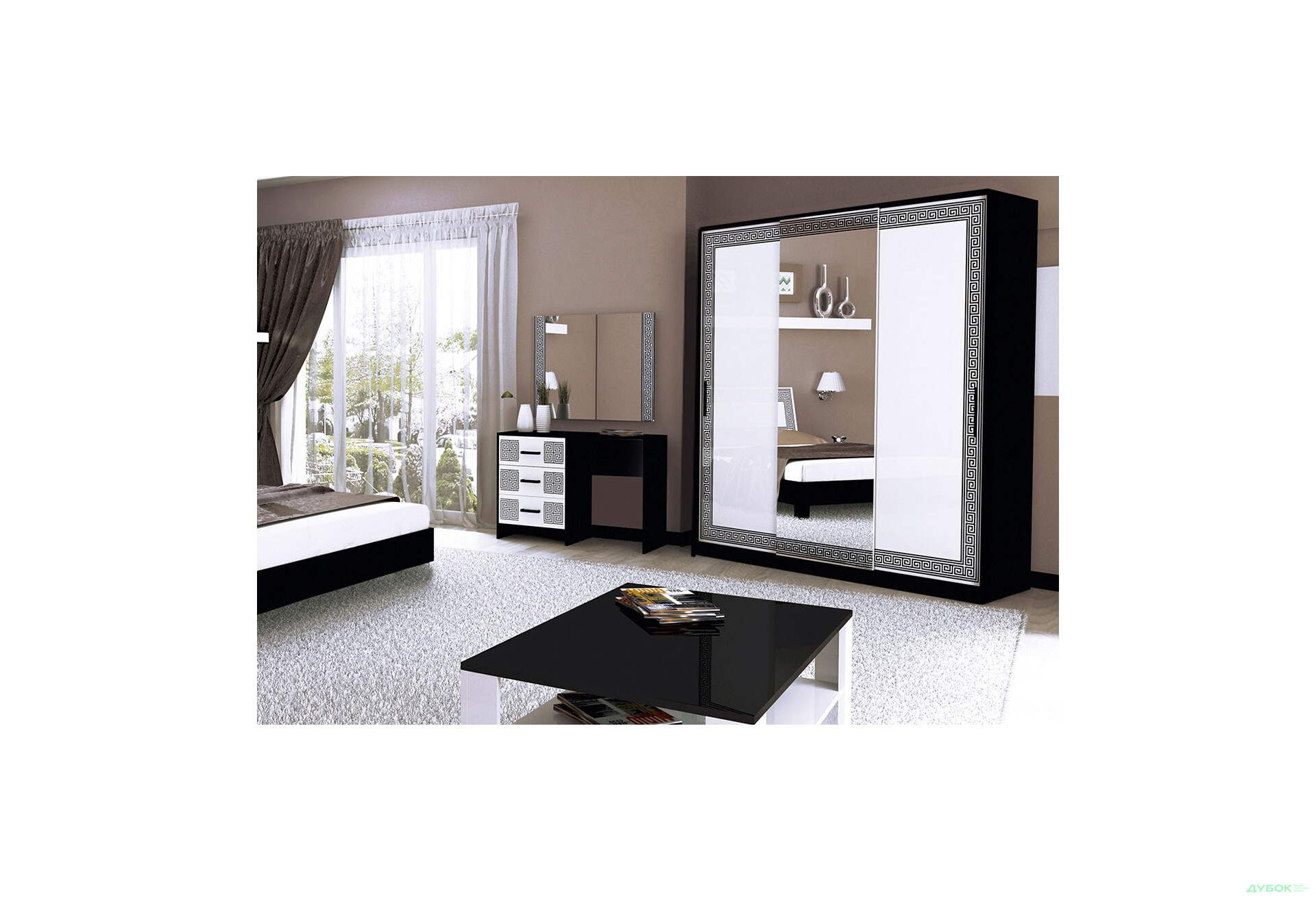 Спальня Виола со шкафом-купе 2.0 МироМарк - Изображение 2 Изображение 2 - Спальня Виола со шкафом-купе 2.0 МироМарк