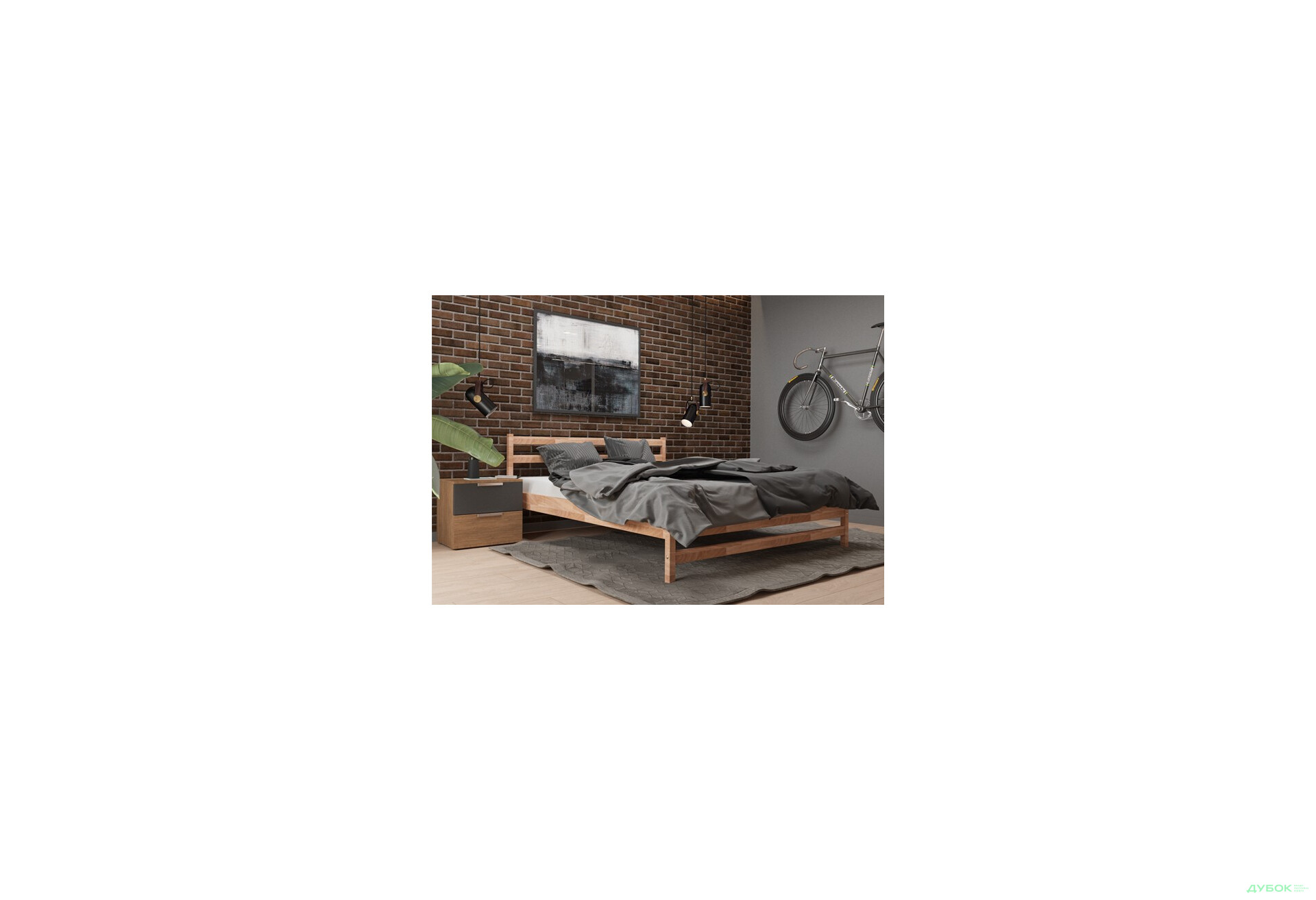 Кровать деревянная Анжела 160х200 с вкладом Креденс Фениче - Изображение 1 Изображение 1 - Кровать деревянная Анжела 160х200 с вкладом Креденс Фениче