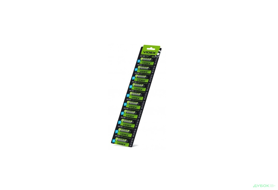 Батарейка щелочная LR03/AAA 10x1pcs, арт. 23233 Videx