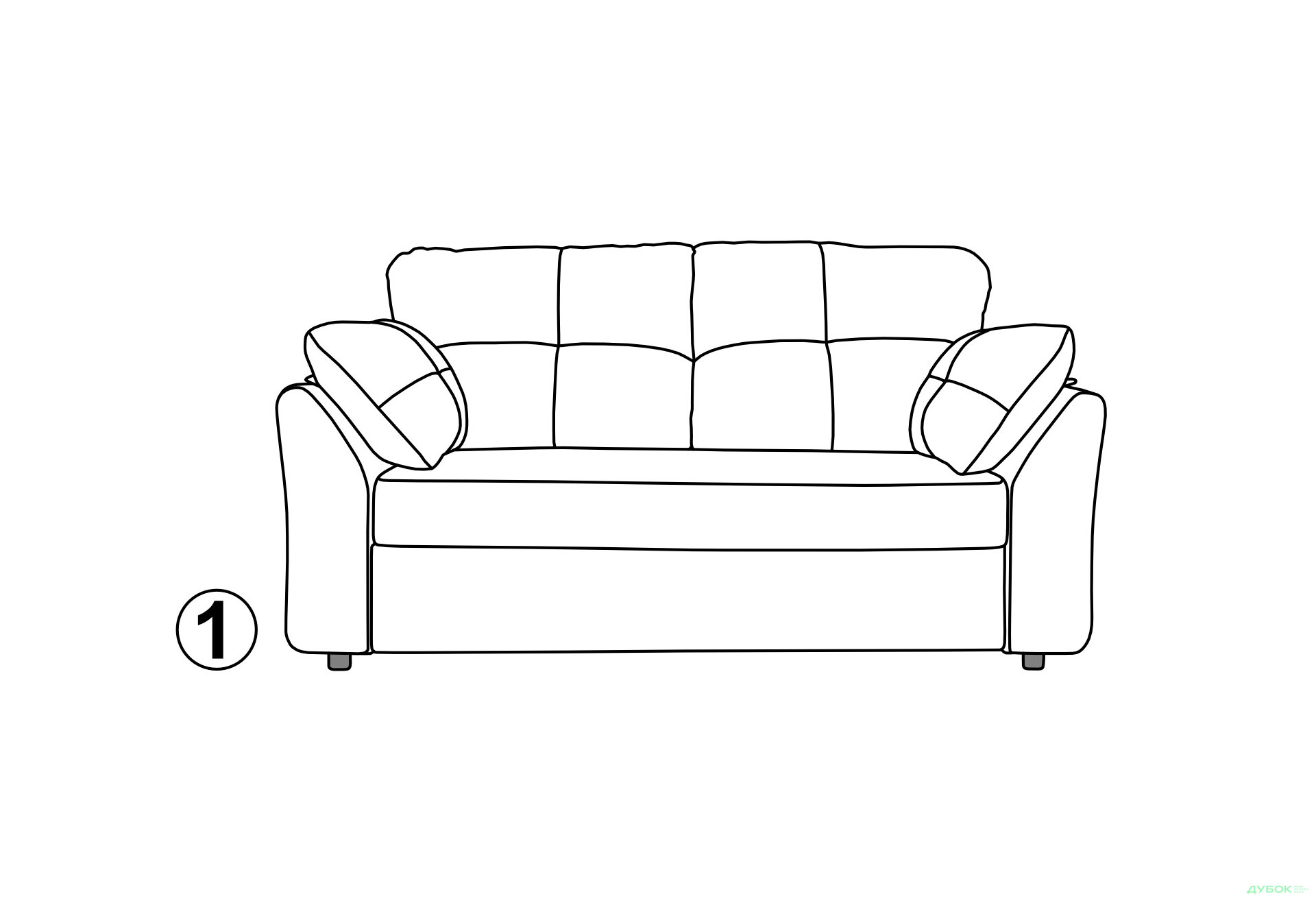 Изображение 8 - Диван - кровать MICHIGAN / Мичиган прямой Давидос