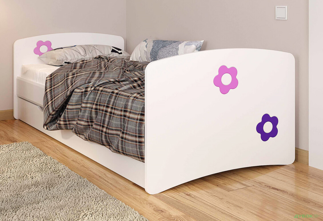 Зображення 4 - Ліжко МДФ 80х170 + ящик та ламелі Viorina-Deko