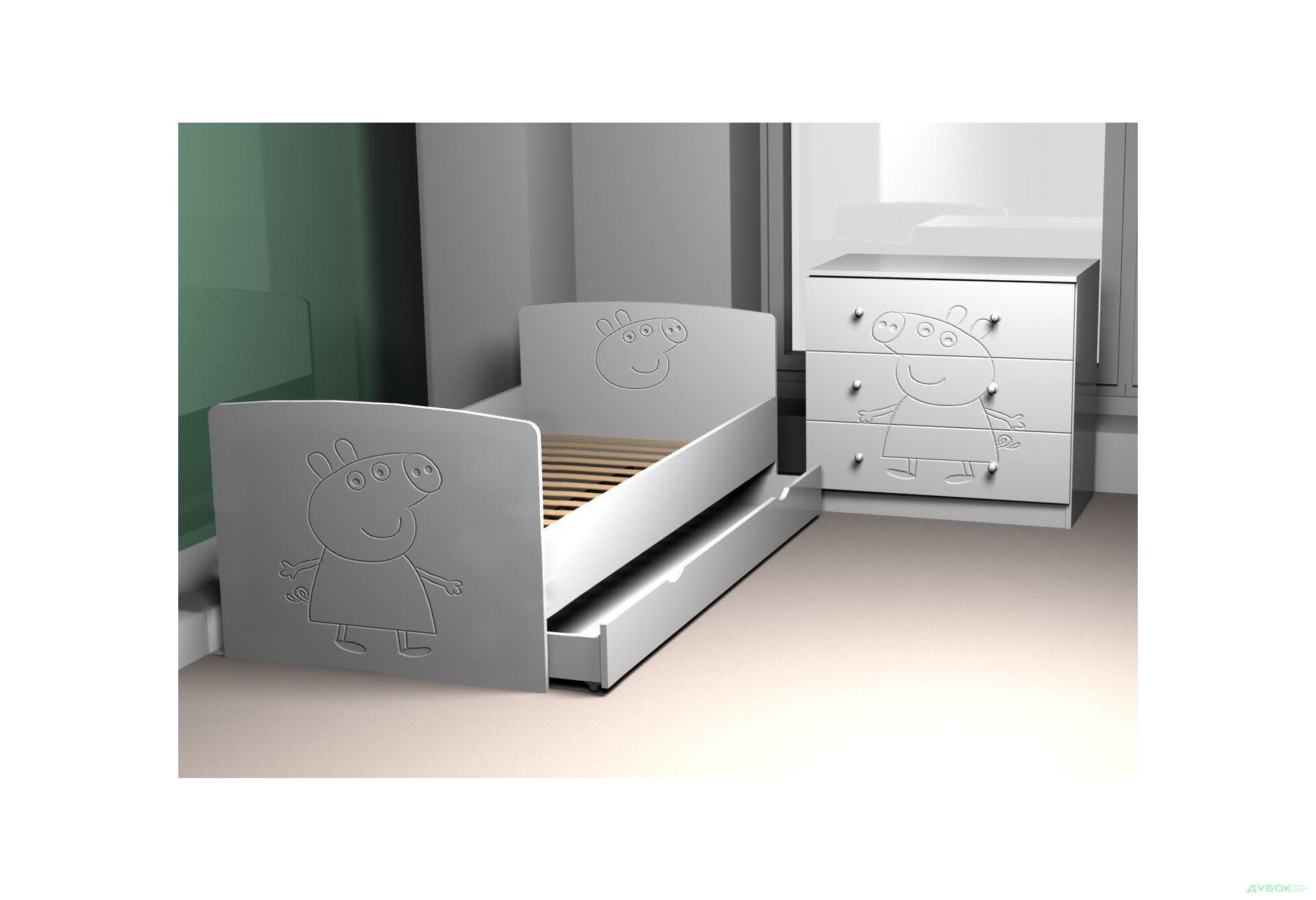 Зображення 2 - Комод 3 МДФ Viorina-Deko