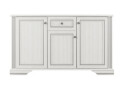 Фото 1 - Комод Гербор Уайт 3-дверный с ящиком 160 см Белый