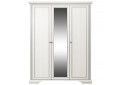Фото 1 - Шафа Гербор Вайт 3-дверна з дзеркалом 176 см Ясен сніжний/Сосна срібна