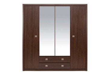 Шафа Гербор Коен 3-дверна з 2 шухлядами та дзеркалом 214 см Венге магія