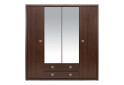 Зображення 1 - Шафа Гербор Коен 3-дверна з 2 шухлядами та дзеркалом 214 см Венге магія