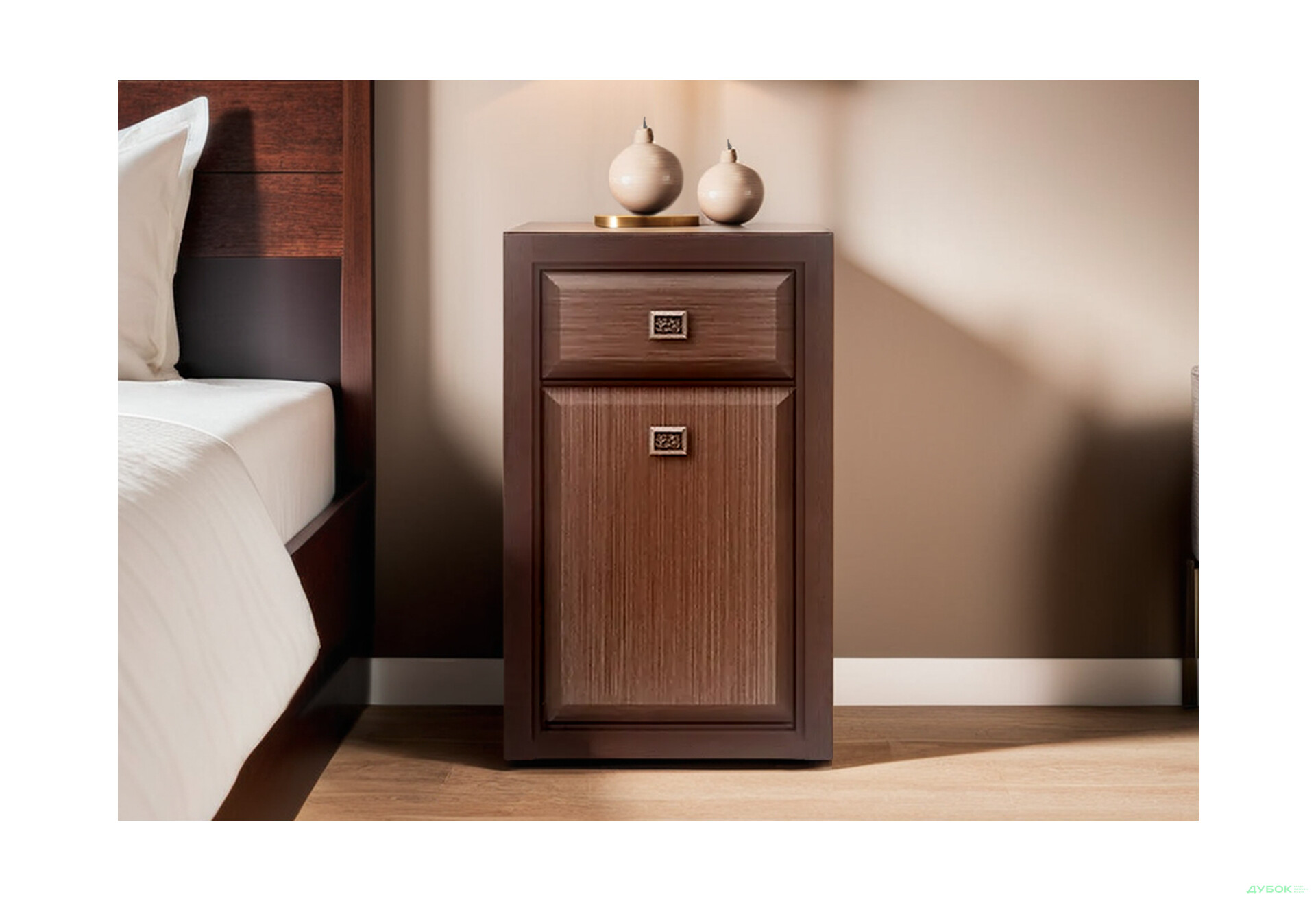 Комод Гербор Коен МДФ 1-дверний з шухлядою 59 см Венге магія/Штрокс - Зображення 2 Зображення 2 - Комод Гербор Коен МДФ 1-дверний з шухлядою 59 см Венге магія/Штрокс