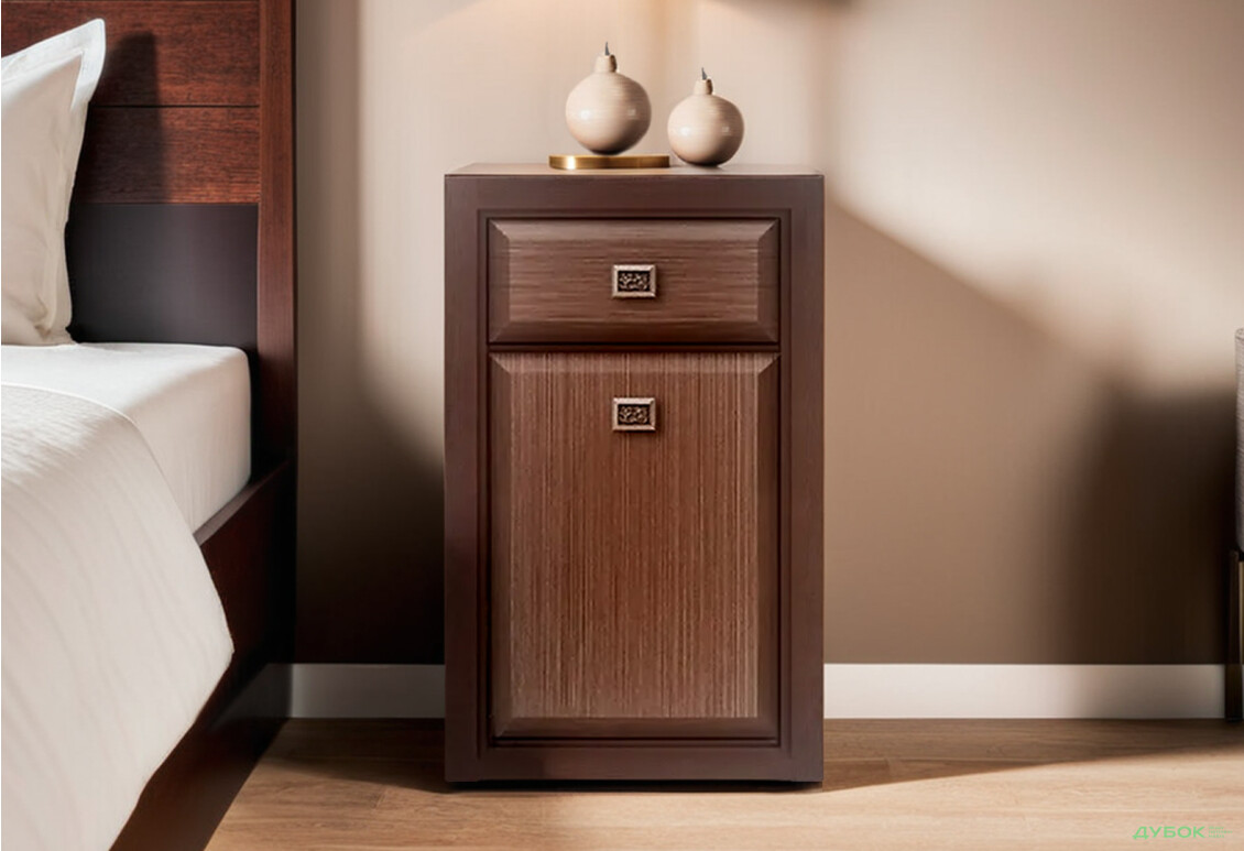 Комод Гербор Коен МДФ 1-дверний з шухлядою 59 см Венге магія/Штрокс - Зображення 2 Зображення 2 - Комод Гербор Коен МДФ 1-дверний з шухлядою 59 см Венге магія/Штрокс