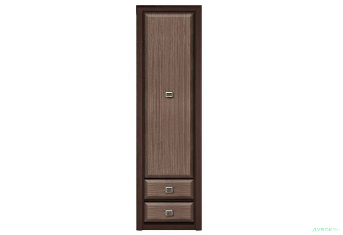 Шафа-пенал Гербор Коен МДФ закритий с 2 шухлядами 59 см Венге магія/Штрокс - Зображення 1 Зображення 1 - Шафа-пенал Гербор Коен МДФ закритий с 2 шухлядами 59 см Венге магія/Штрокс