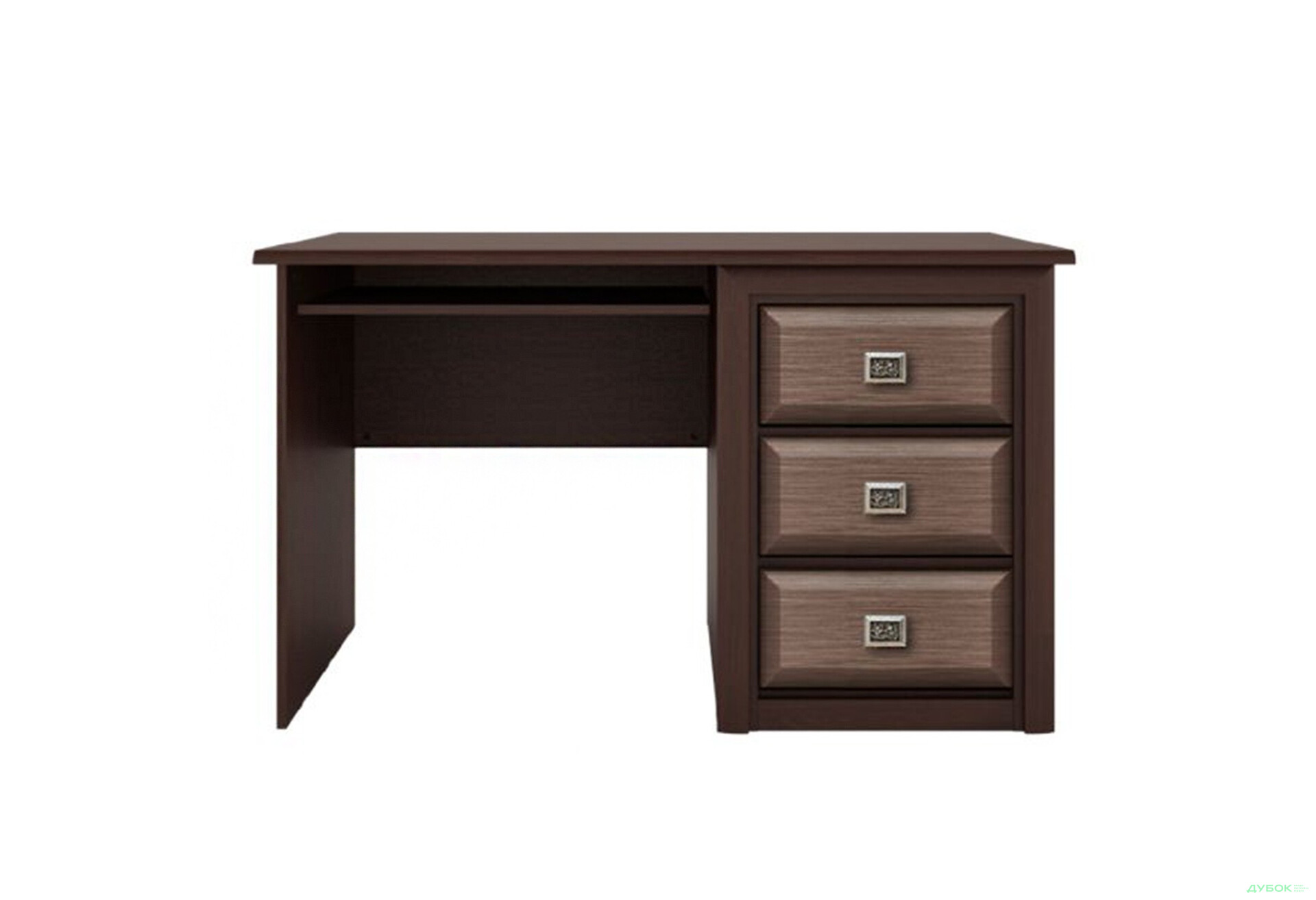 Стіл письмовий Гербор Коен МДФ 130x70 см з шухлядами, венге магія/штрокс - Зображення 1 Зображення 1 - Стіл письмовий Гербор Коен МДФ 130x70 см з шухлядами, венге магія/штрокс