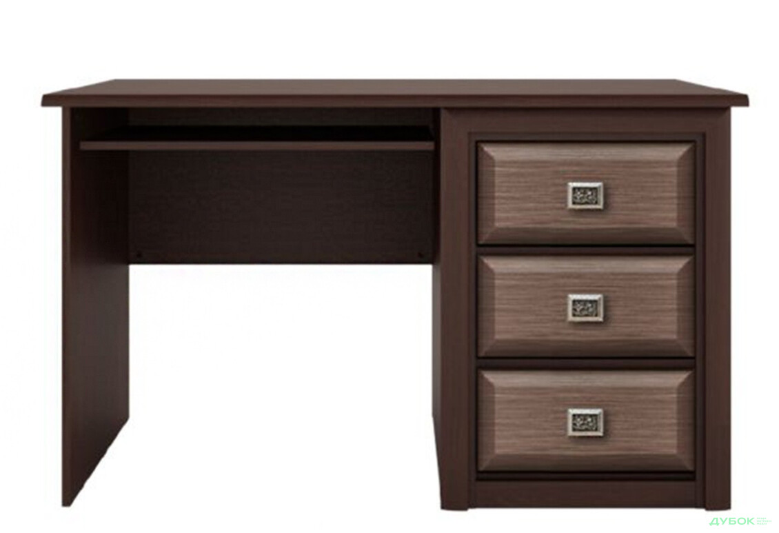 Стіл письмовий Гербор Коен МДФ 130x70 см з шухлядами, венге магія/штрокс - Зображення 1 Зображення 1 - Стіл письмовий Гербор Коен МДФ 130x70 см з шухлядами, венге магія/штрокс