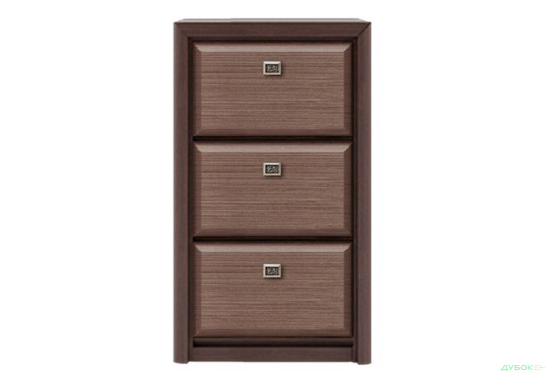 Тумба для взуття Гербор Коен МДФ з 3 відділеннями 71 см Венге - Зображення 1 Зображення 1 - Тумба для взуття Гербор Коен МДФ з 3 відділеннями 71 см Венге