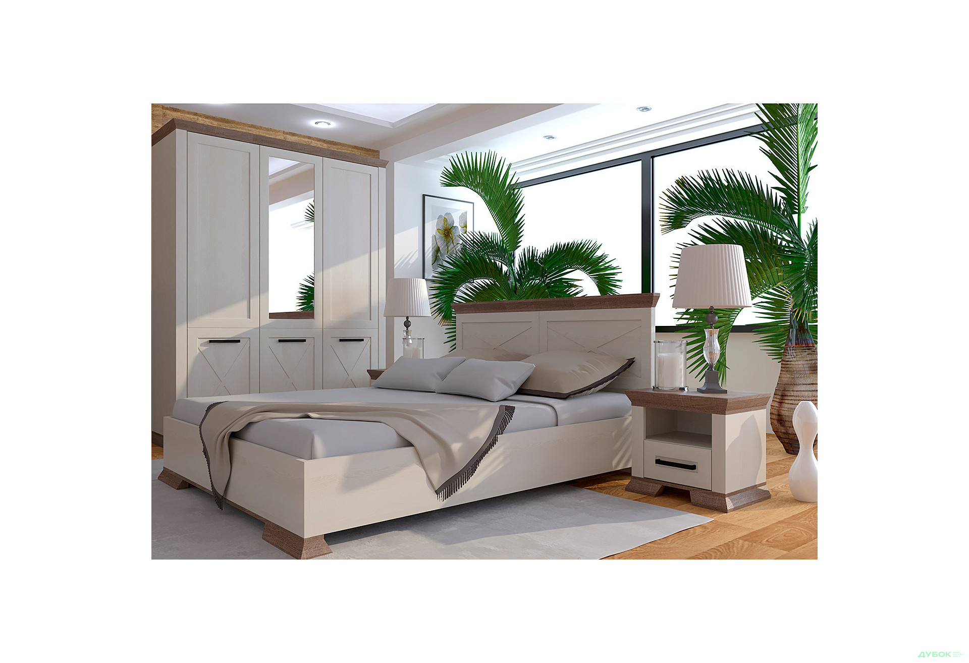 Зображення 2 - Ліжко Гербор Марсель (без вкладу) 160х200 см, ясен сніжний