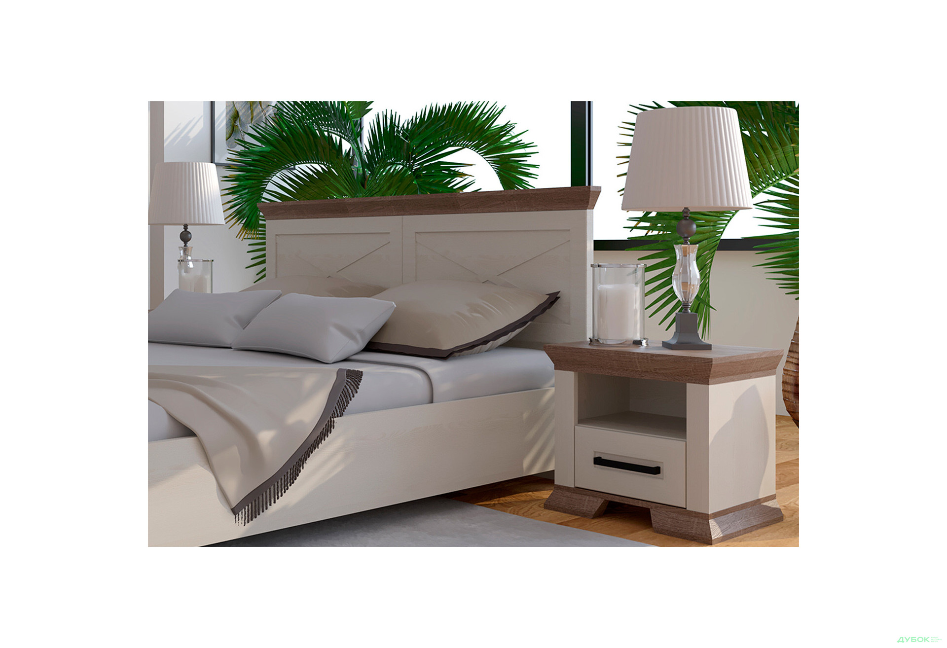 Зображення 3 - Ліжко Гербор Марсель (без вкладу) 160х200 см, ясен сніжний