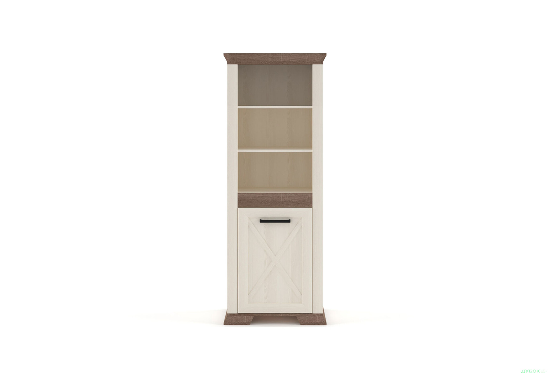 Зображення 1 - Шафа-пенал Гербор Марсель комбінований 68 см Ясен сніжний/Дуб сонома трюфель