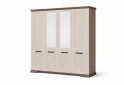 Изображение 1 - Шкаф Gerbor холдинг Марсель 4-дверный с зеркалом 216 см Ясень снежный/Дуб сонома трюфель