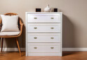 Комод Гербор Салерно з 4 шухлядами 87 см Білий - Зображення 2 Зображення 2 - Комод Гербор Салерно з 4 шухлядами 87 см Білий