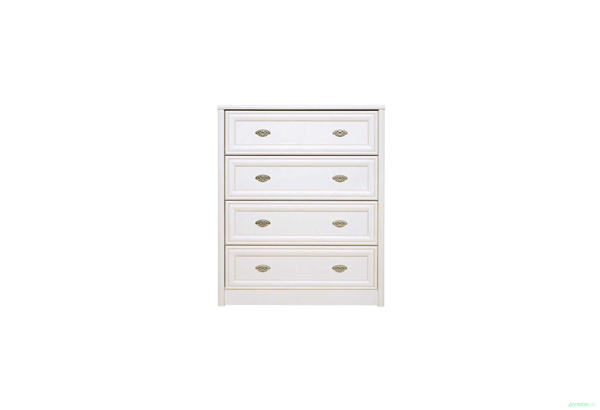 Комод Гербор Салерно з 4 шухлядами 87 см Білий - Зображення 1 Зображення 1 - Комод Гербор Салерно з 4 шухлядами 87 см Білий